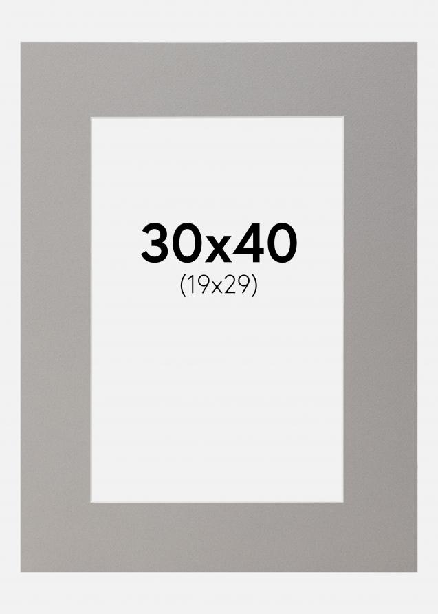 Galleri 1 Passepartout Grau 30x40 cm (19x29)