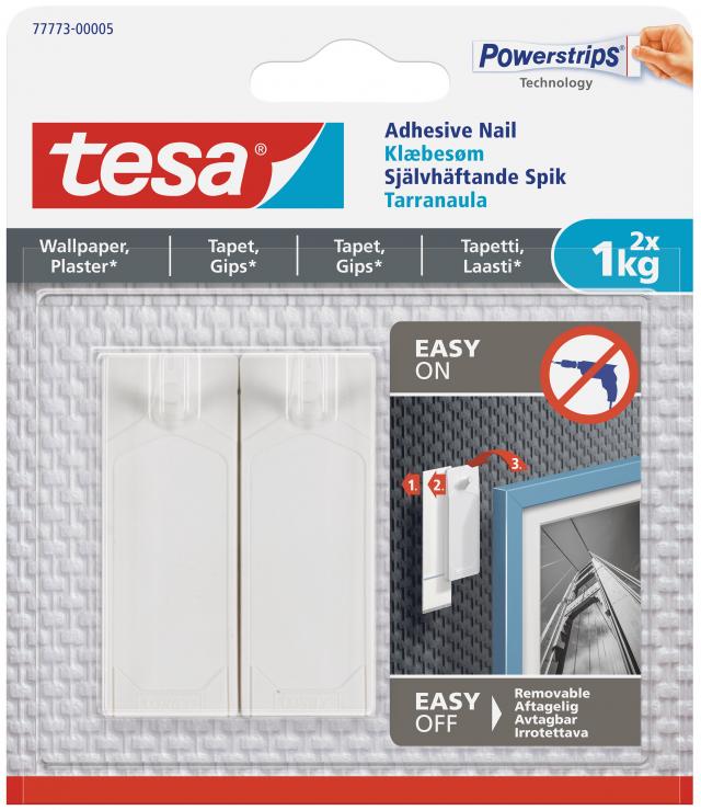 Tesa Tesa - selbstklebender Nagel für alle Wandarten (max. 2x1kg)