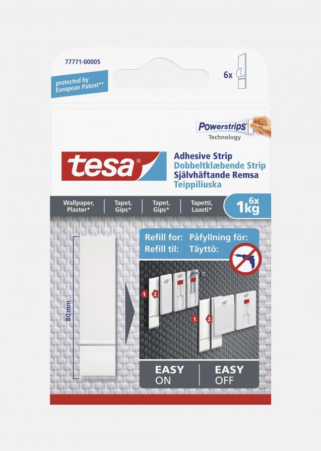 Estancia Nachfüllpack für Tesa - Verstellbarer Klebenagel für jede Wandart - 6er Pack