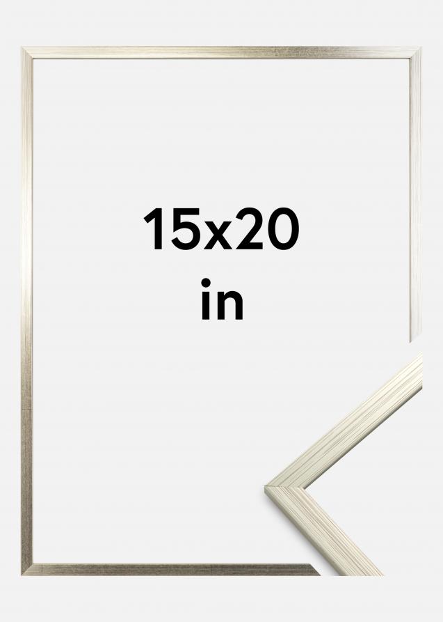 Galleri 1 Rahmen Edsbyn Silber 15x20 inches (38,1x50,8 cm)