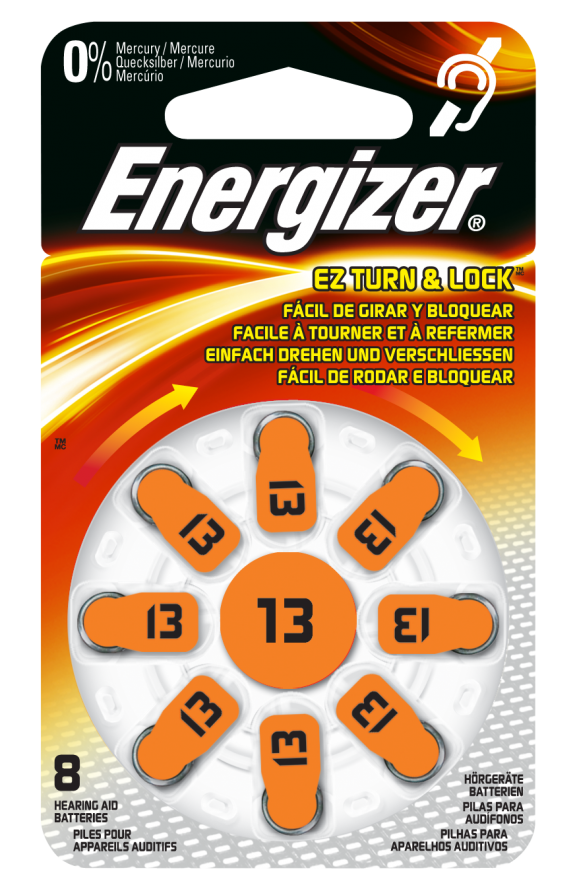 Focus Energizer Batterie für Hörgeräte Size 13 - 8er-Pack