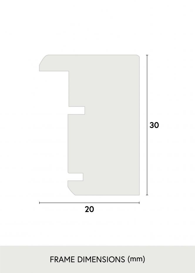 Estancia Rahmen Elegant Box Grau 40x50 cm
