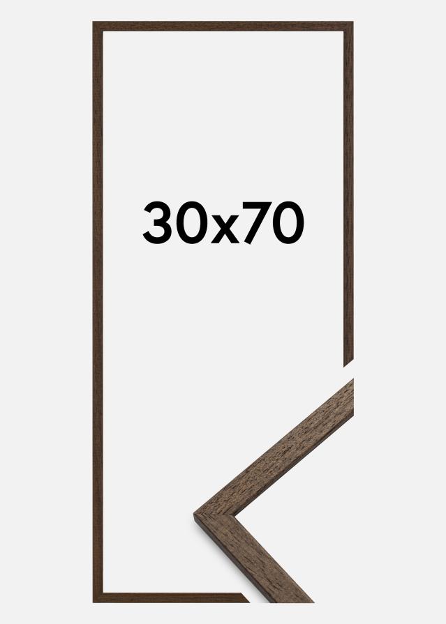 Galleri 1 Rahmen Edsbyn Acrylglas Walnuss 30x70 cm