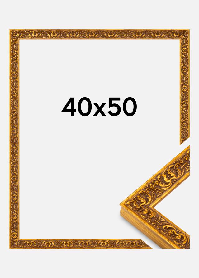 Jämtlands Ramfabrik Rahmen Amber Acrylglas Gold 40x50 cm