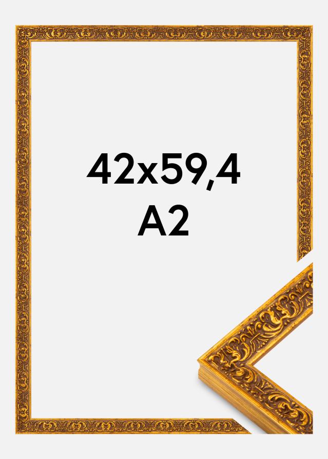 Jämtlands Ramfabrik Rahmen Amber Acrylglas Gold 42x59,4 cm (A2)