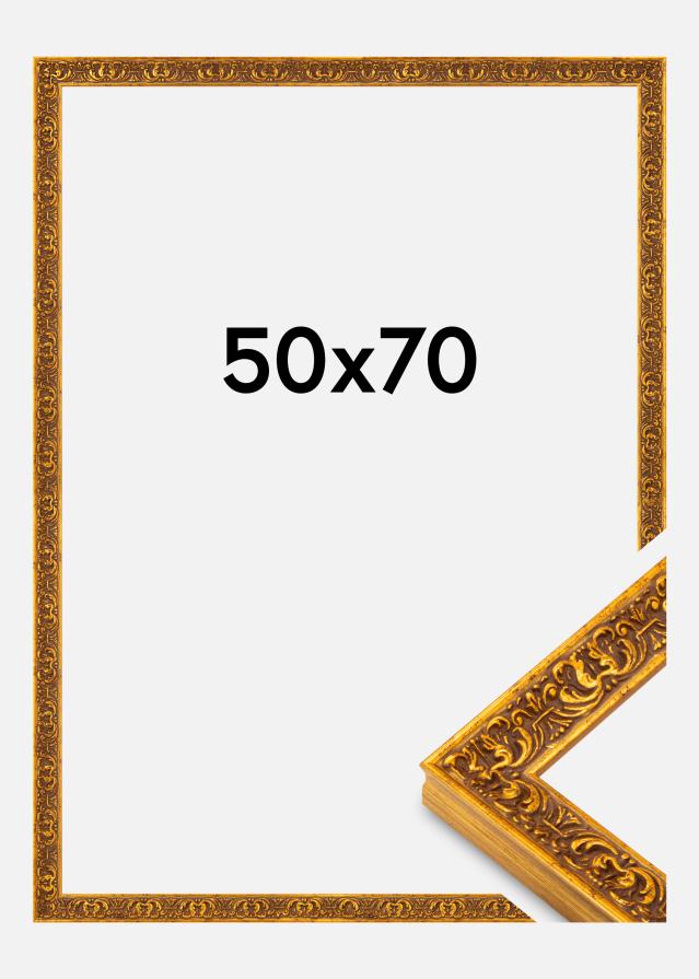 Jämtlands Ramfabrik Rahmen Amber Acrylglas Gold 50x70 cm