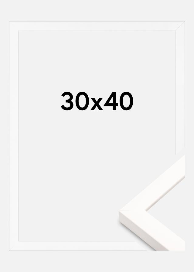 Jämtlands Ramfabrik Rahmen Brooke Acrylglas Weiß 30x40 cm