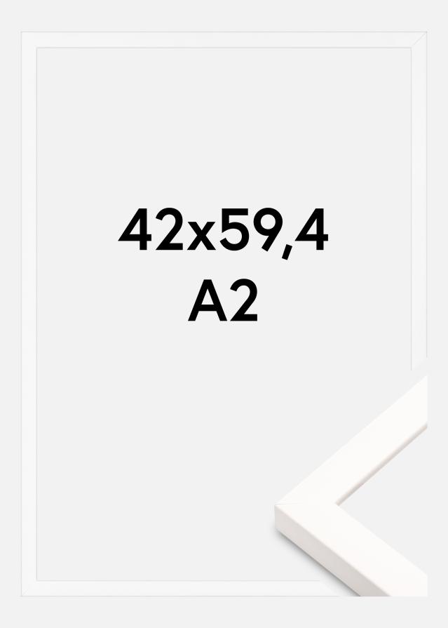 Jämtlands Ramfabrik Rahmen Brooke Acrylglas Weiß 42x59,4 cm (A2)