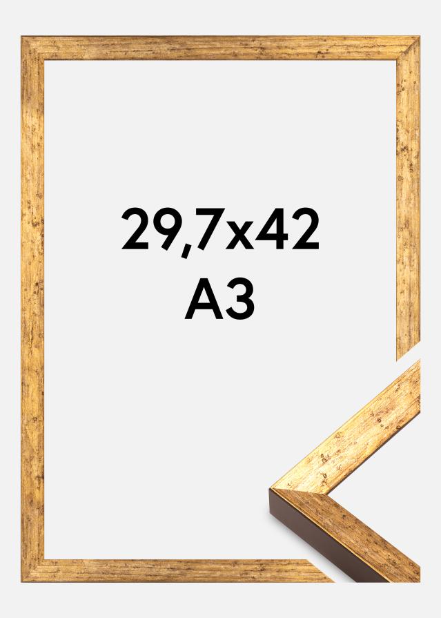 Jämtlands Ramfabrik Rahmen Dune Acrylglas Gold 29,7x42 cm (A3)