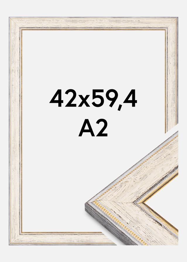 Jämtlands Ramfabrik Rahmen Fabriano Acrylglas Weiß 42x59,4 cm (A2)