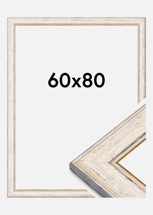 Jämtlands Ramfabrik Rahmen Fabriano Acrylglas Weiß 60x80 cm