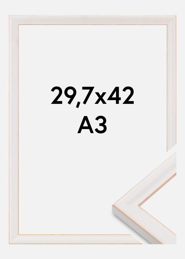 Jämtlands Ramfabrik Rahmen Marie Claire Acrylglas Weiß 29,7x42 cm (A3)