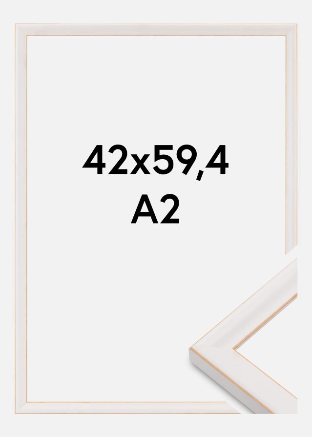 Jämtlands Ramfabrik Rahmen Marie Claire Acrylglas Weiß 42x59,4 cm (A2)