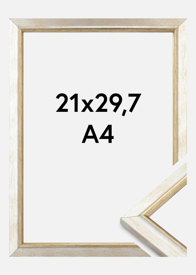 Jämtlands Ramfabrik Rahmen Marisa Acrylglas Silber 21x29,7 cm (A4)