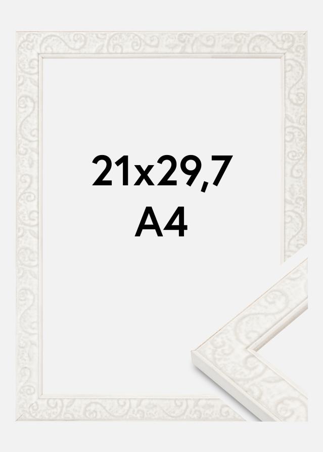 Jämtlands Ramfabrik Rahmen Milton Acrylglas Weiß 21x29,7 cm (A4)