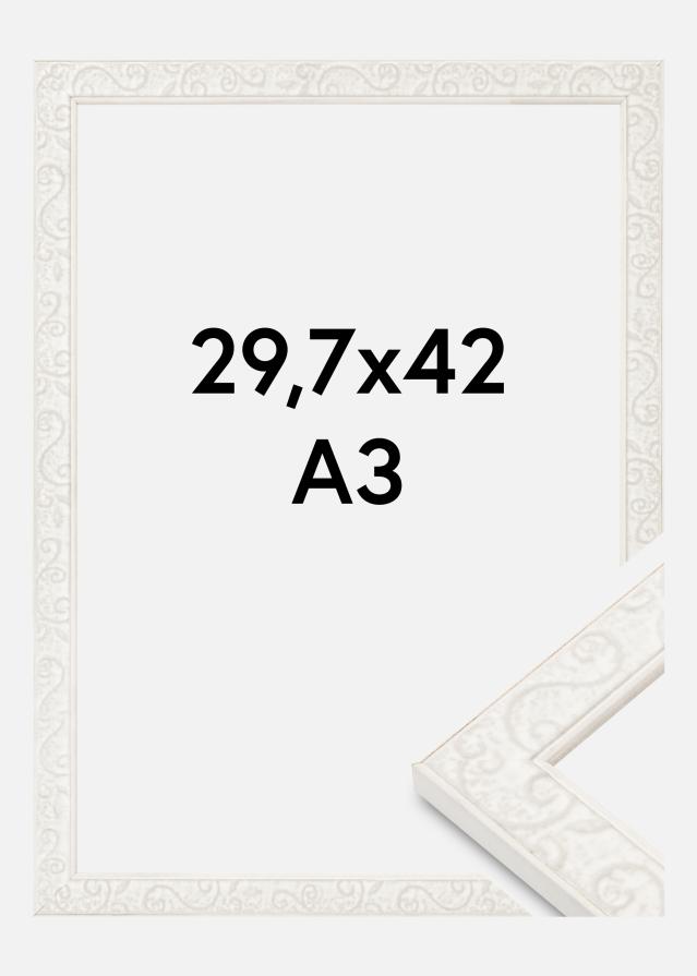 Jämtlands Ramfabrik Rahmen Milton Acrylglas Weiß 29,7x42 cm (A3)