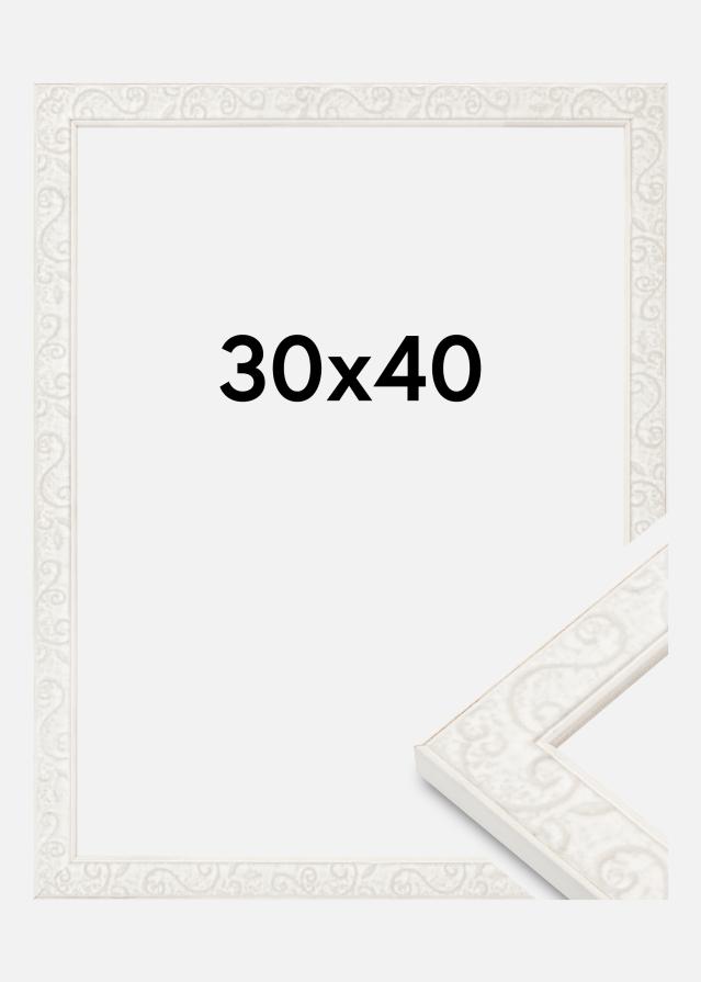 Jämtlands Ramfabrik Rahmen Milton Acrylglas Weiß 30x40 cm