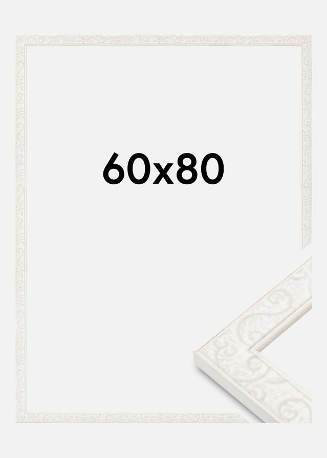 Jämtlands Ramfabrik Rahmen Milton Acrylglas Weiß 60x80 cm