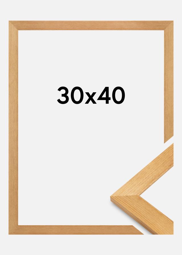 Jämtlands Ramfabrik Rahmen Sandra Acrylglas Massiveiche 30x40 cm