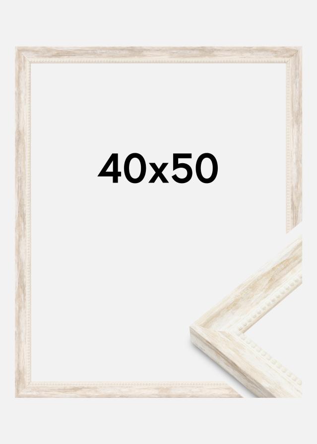Jämtlands Ramfabrik Rahmen Soledad Acrylglas Weiß 40x50 cm