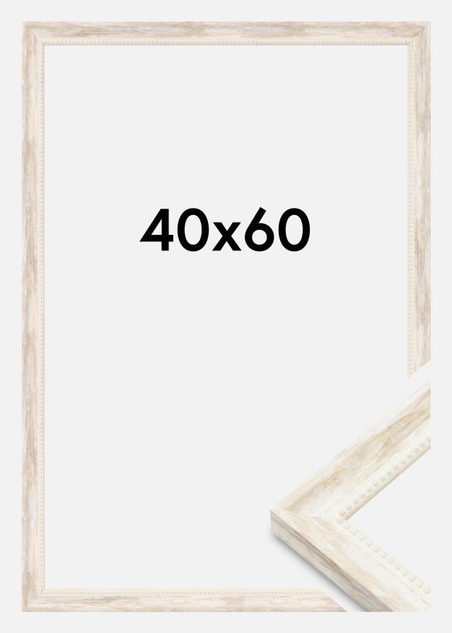 Jämtlands Ramfabrik Rahmen Soledad Acrylglas Weiß 40x60 cm