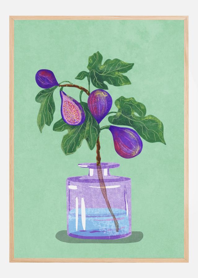 Bildverkstad Figs Branch In Vase Poster