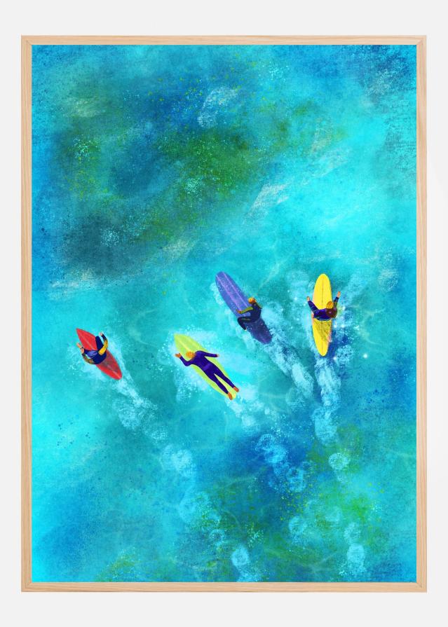 Bildverkstad Surfer Dudes Poster