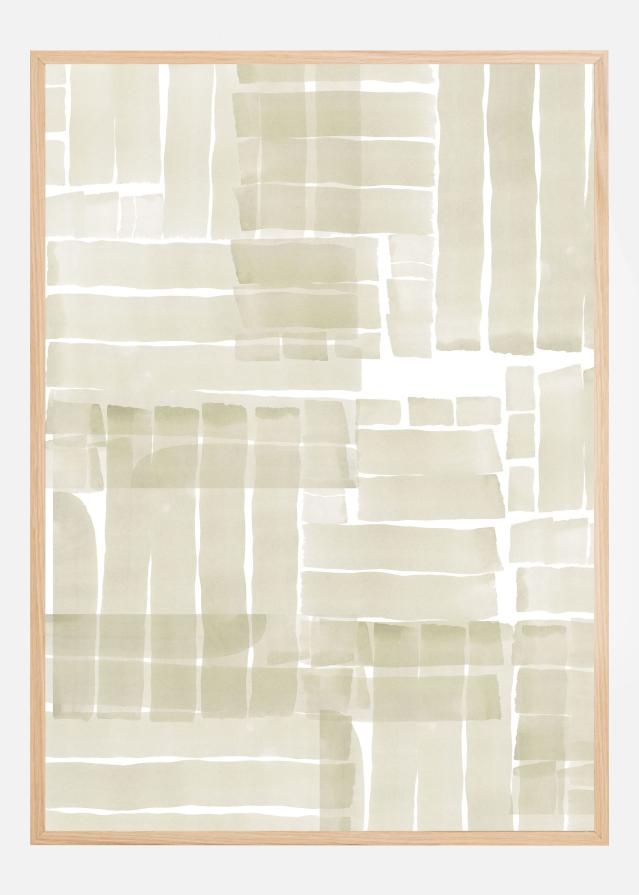 Bildverkstad Neutral Tangle Grid 1 Poster