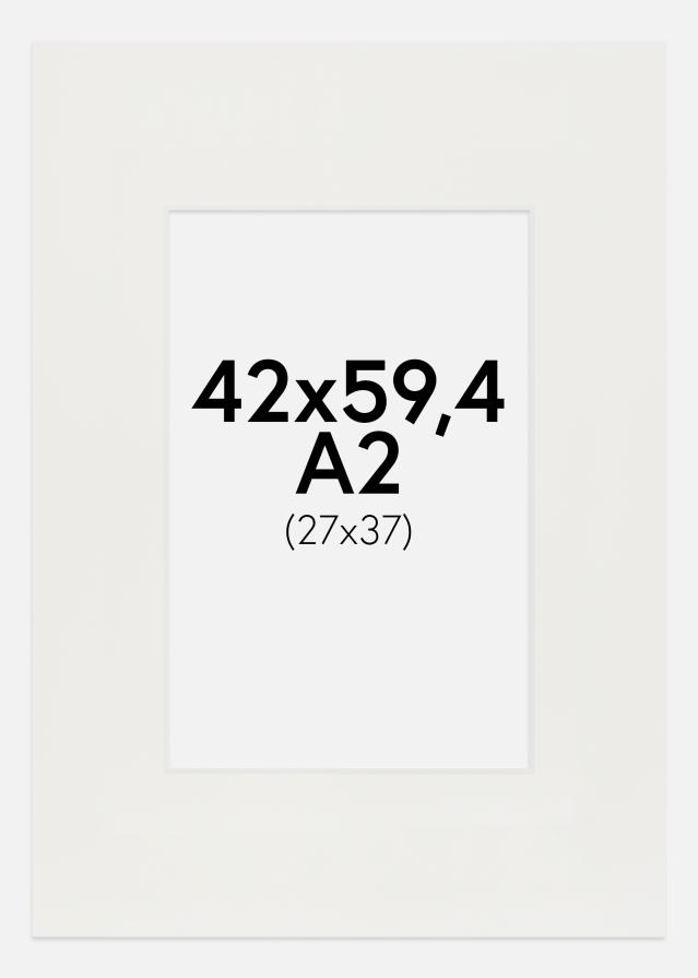 Konstlist Crescent Passepartout Weiß 3 mm (weißer Kern) 42x59,4 cm (24x37)