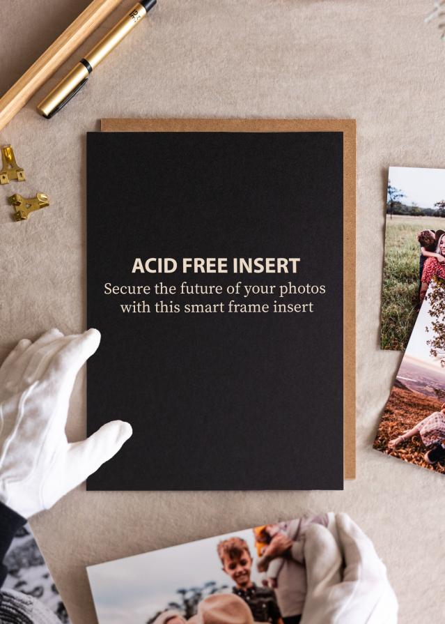 Egen tillverkning - Passepartouter Säurefreies Einlageblatt Schwarz - Maßgefertigt