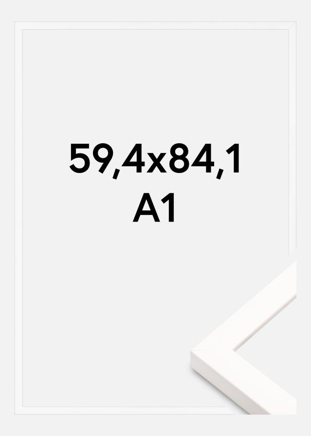 Jämtlands Ramfabrik Rahmen Brooke Acrylglas Weiß 59,4x84,1 cm (A1)