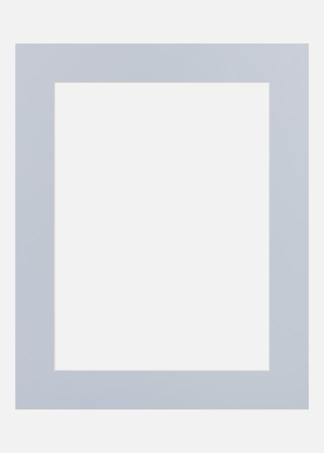 Jämtlands Ramfabrik Passepartout Blue Satin (weißer Kern) 30x30 cm (19x19)