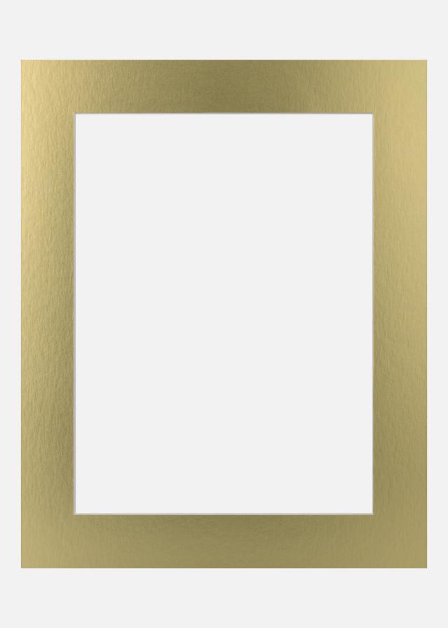 Jämtlands Ramfabrik Passepartout Sun Metal (weißer Kern) 24x30 cm (17x23)