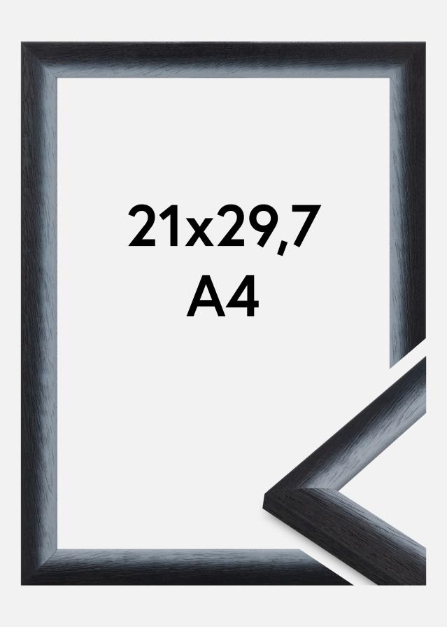 Jämtlands Ramfabrik Rahmen Cornwall Acrylglas Schwarz 21x29,7 cm (A4)