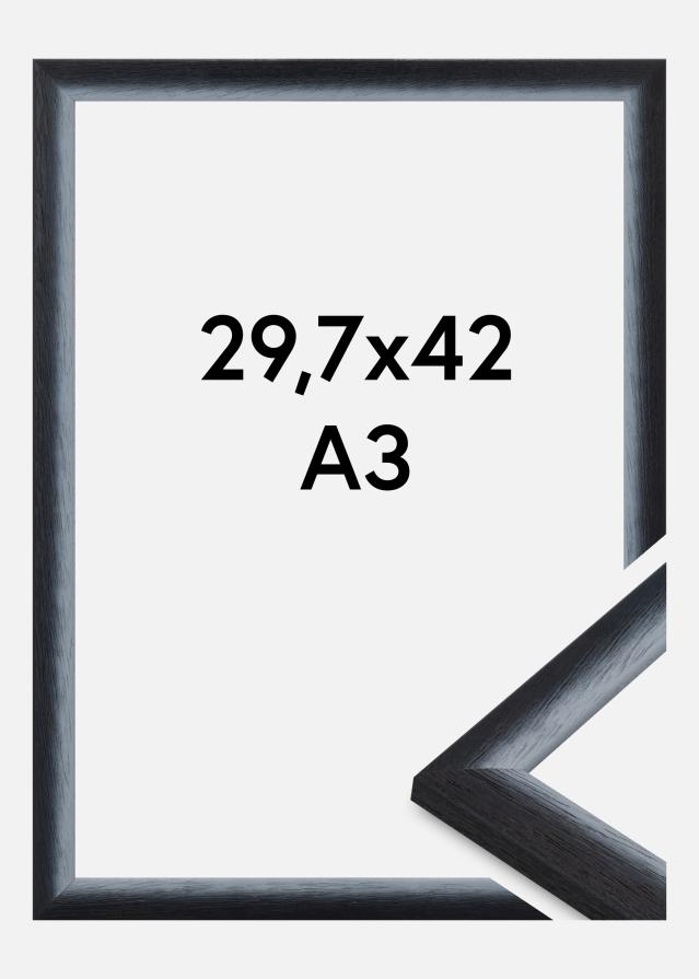 Jämtlands Ramfabrik Rahmen Cornwall Acrylglas Schwarz 29,7x42 cm (A3)