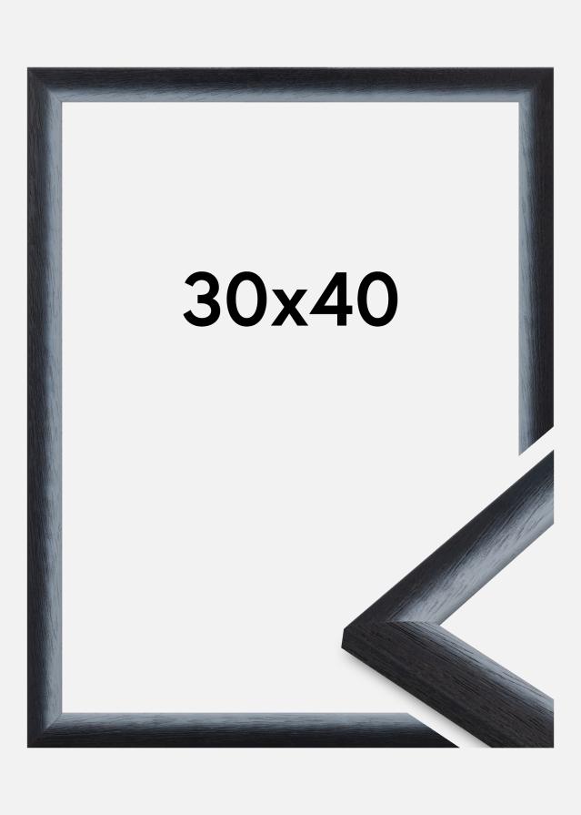 Jämtlands Ramfabrik Rahmen Cornwall Acrylglas Schwarz 30x40 cm