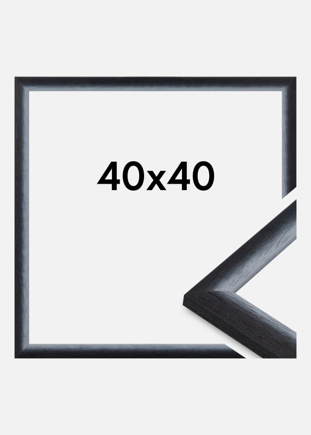 Jämtlands Ramfabrik Rahmen Cornwall Acrylglas Schwarz 40x40 cm