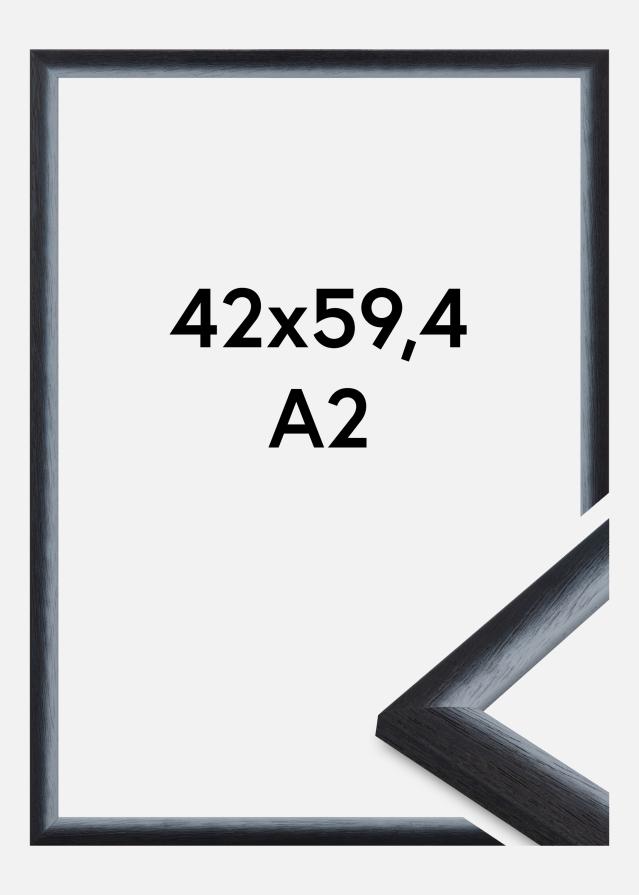 Jämtlands Ramfabrik Rahmen Cornwall Acrylglas Schwarz 42x59,4 cm (A2)