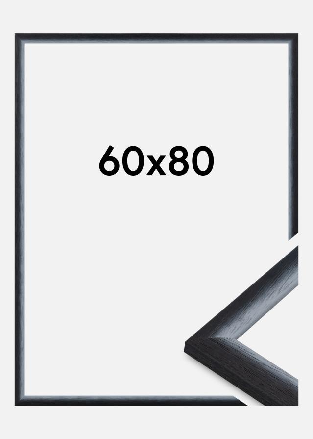 Jämtlands Ramfabrik Rahmen Cornwall Acrylglas Schwarz 60x80 cm