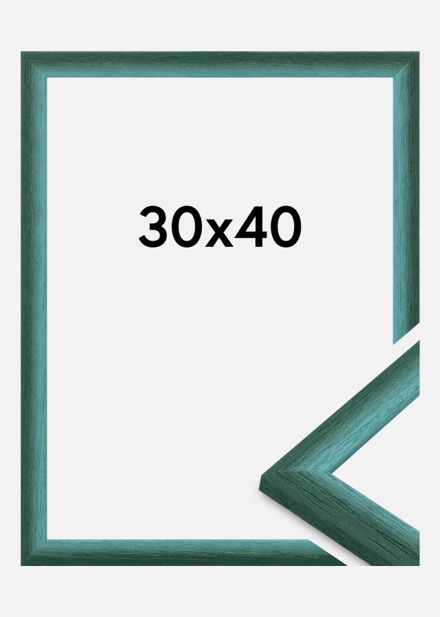 Jämtlands Ramfabrik Rahmen Cornwall Acrylglas Dunkelgrün 30x40 cm