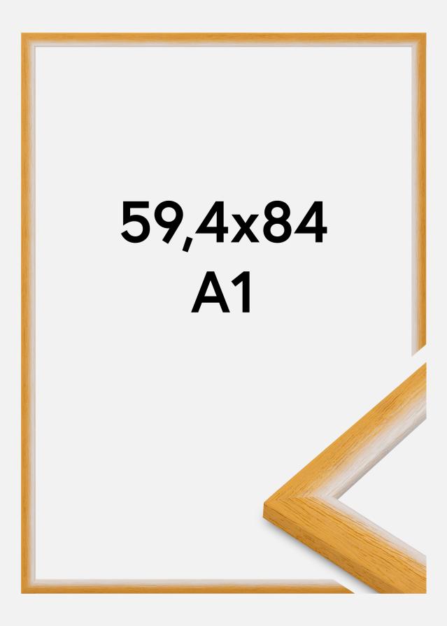 Jämtlands Ramfabrik Rahmen Cornwall Acrylglas Gold 59,4x84,1 cm (A1)