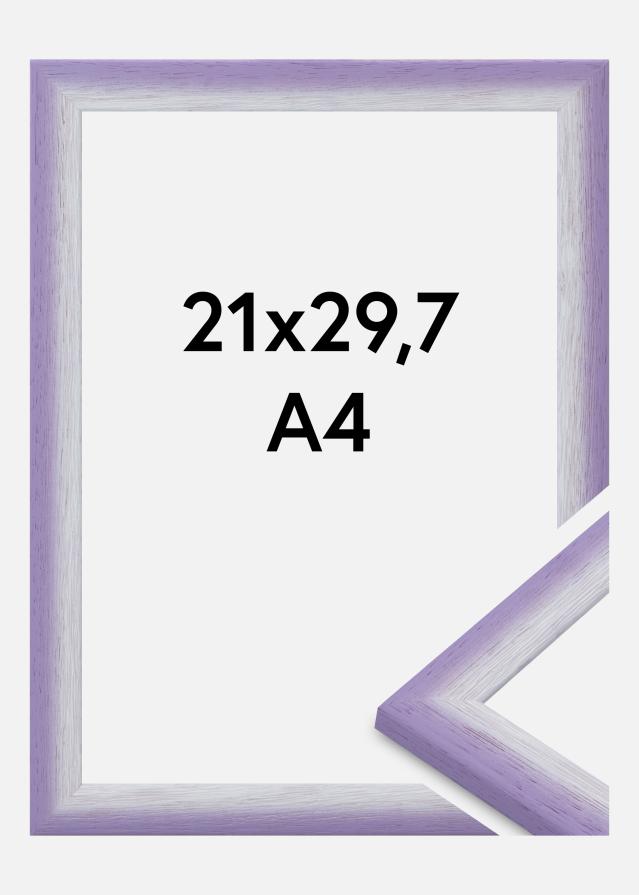 Jämtlands Ramfabrik Rahmen Cornwall Acrylglas Helllila 21x29,7 cm (A4)