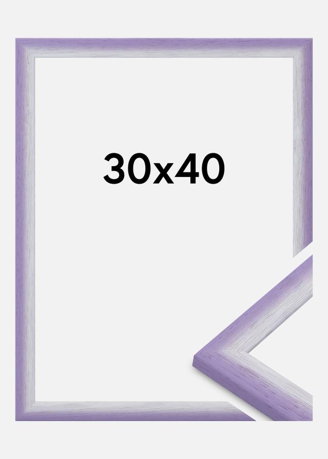 Jämtlands Ramfabrik Rahmen Cornwall Acrylglas Helllila 30x40 cm