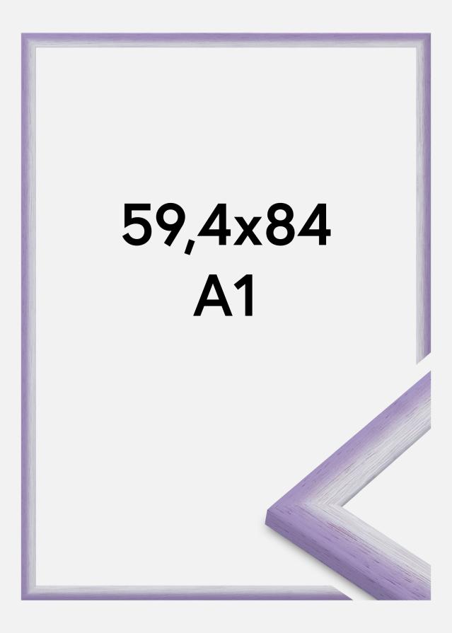 Jämtlands Ramfabrik Rahmen Cornwall Acrylglas Helllila 59,4x84,1 cm (A1)