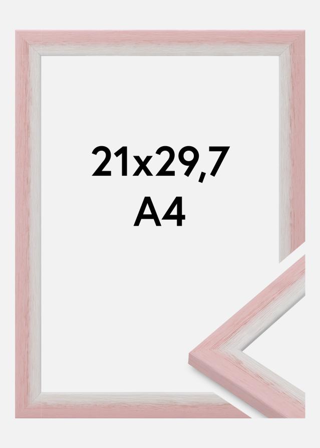 Jämtlands Ramfabrik Rahmen Cornwall Acrylglas Rosa 21x29,7 cm (A4)