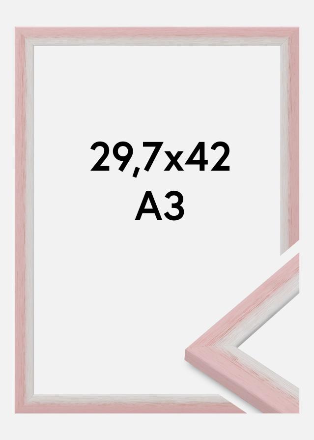 Jämtlands Ramfabrik Rahmen Cornwall Acrylglas Rosa 29,7x42 cm (A3)