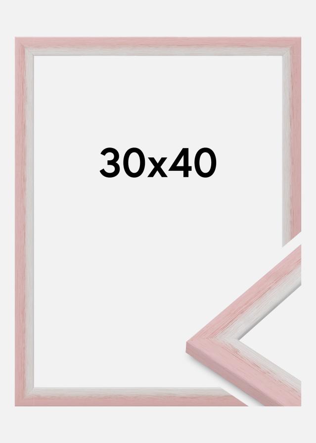 Jämtlands Ramfabrik Rahmen Cornwall Acrylglas Rosa 30x40 cm
