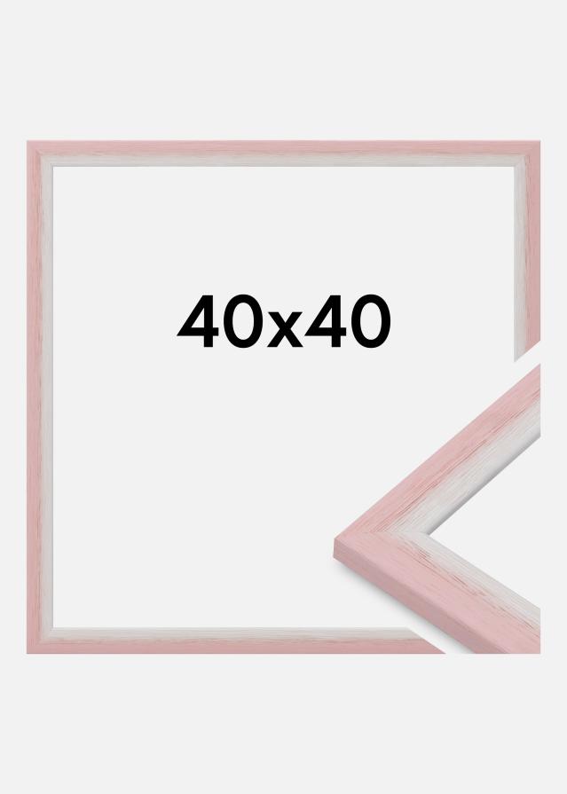 Jämtlands Ramfabrik Rahmen Cornwall Acrylglas Rosa 40x40 cm