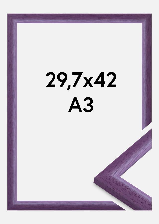 Jämtlands Ramfabrik Rahmen Cornwall Acrylglas Lila 29,7x42 cm (A3)