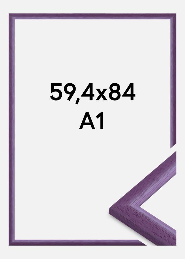 Jämtlands Ramfabrik Rahmen Cornwall Acrylglas Lila 59,4x84,1 cm (A1)